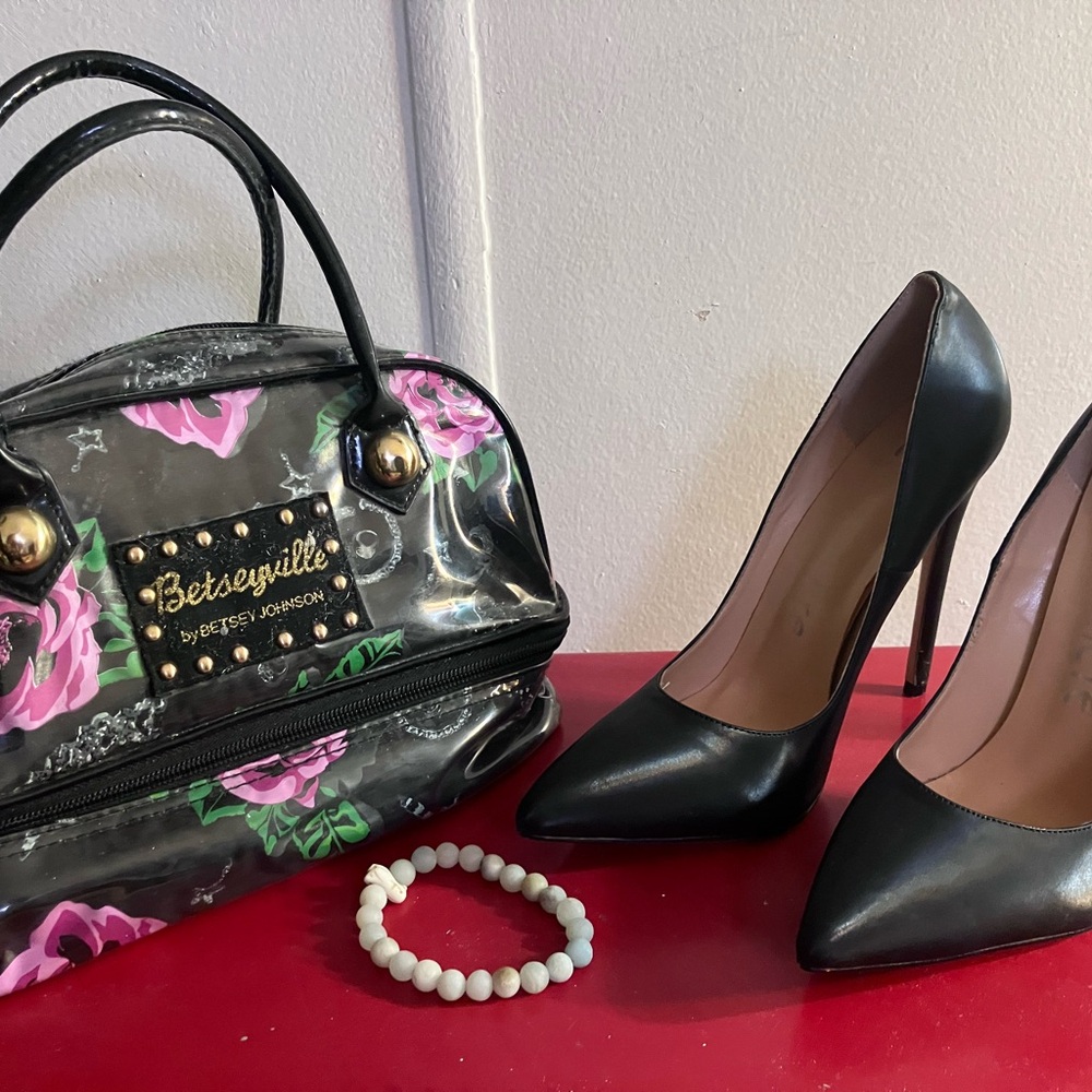 Black high heels